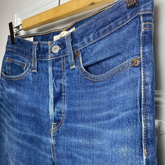 LEVI'S Wedgie Icon High-Rise Straight Leg Premium Jeans Medium Wash Size 27 - Picture 6 of 15